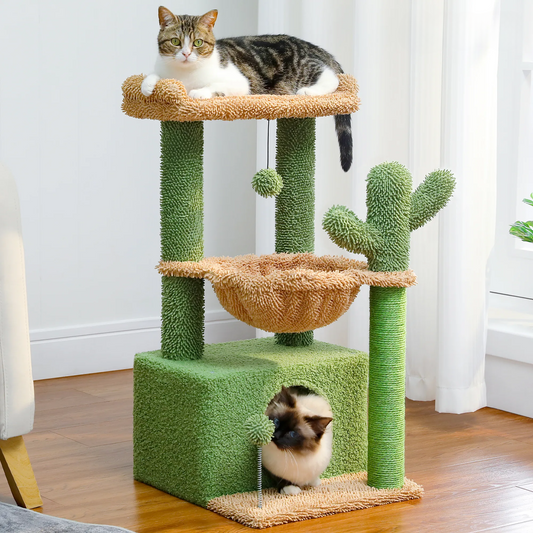 CozyCats Mini 33" Cactus Cat Tree Condo