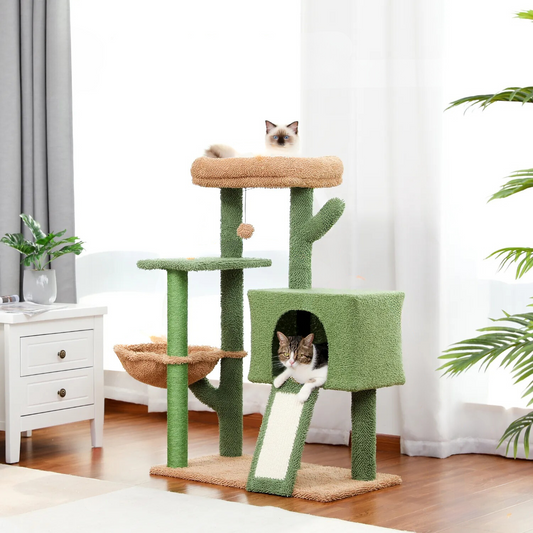 CozyCats 41" Small Cactus Cat Tree Condo