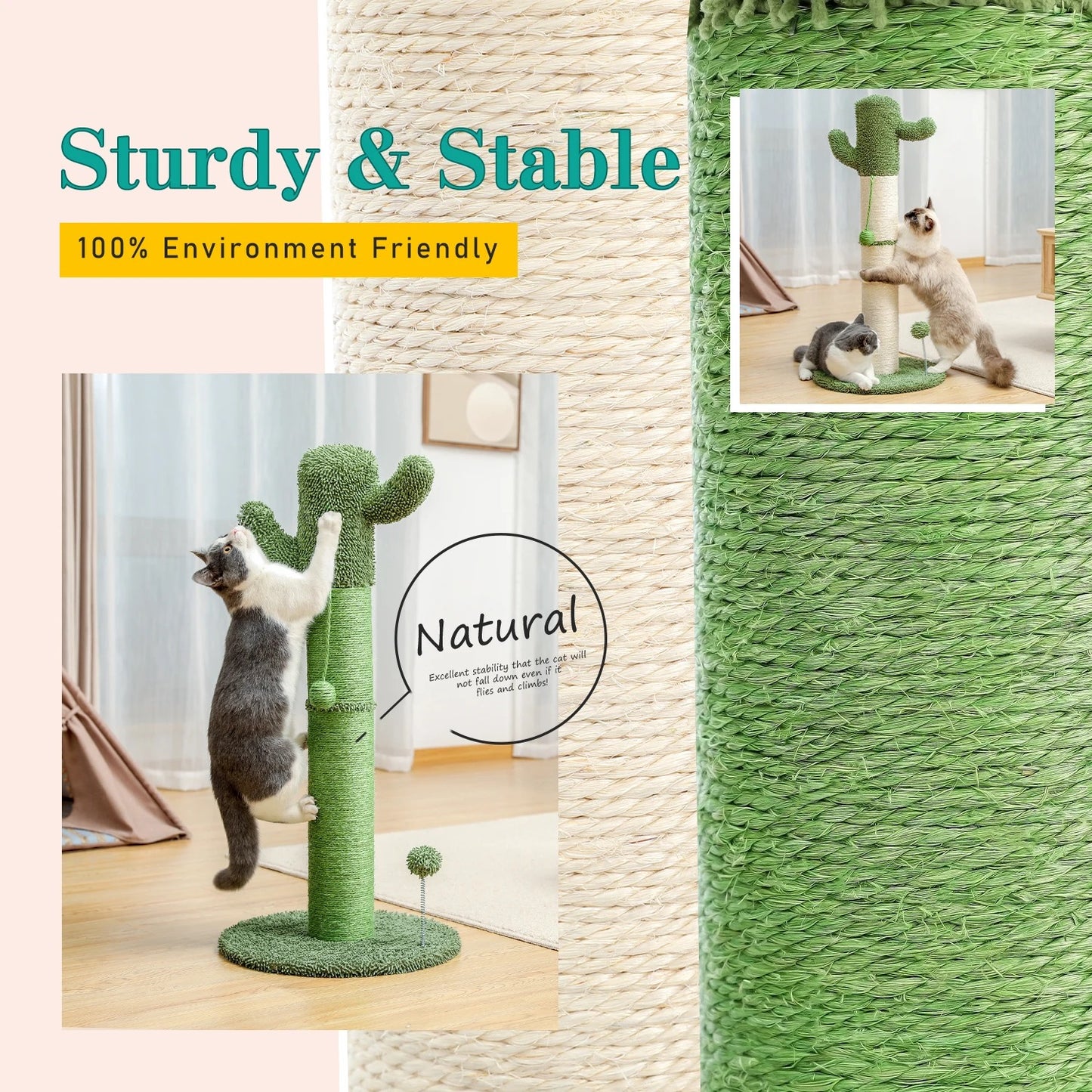 CozyCats 33" Cactus Cat Scratcher