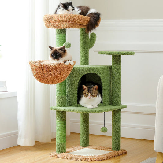CozyCats 42" Mini Cactus Cat Tree Condo