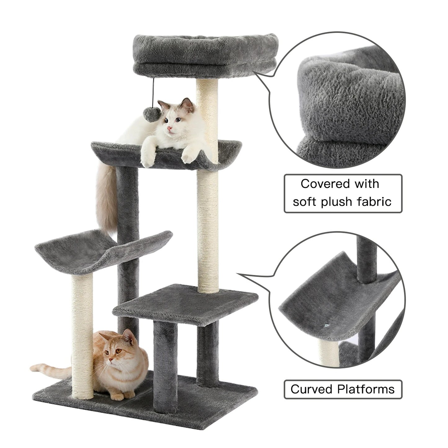 CozyCats 45" Cat Tree Tower