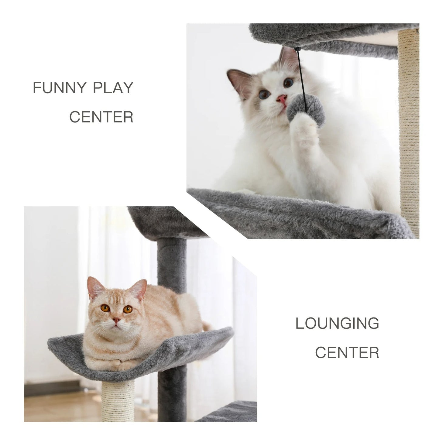 CozyCats 45" Cat Tree Tower