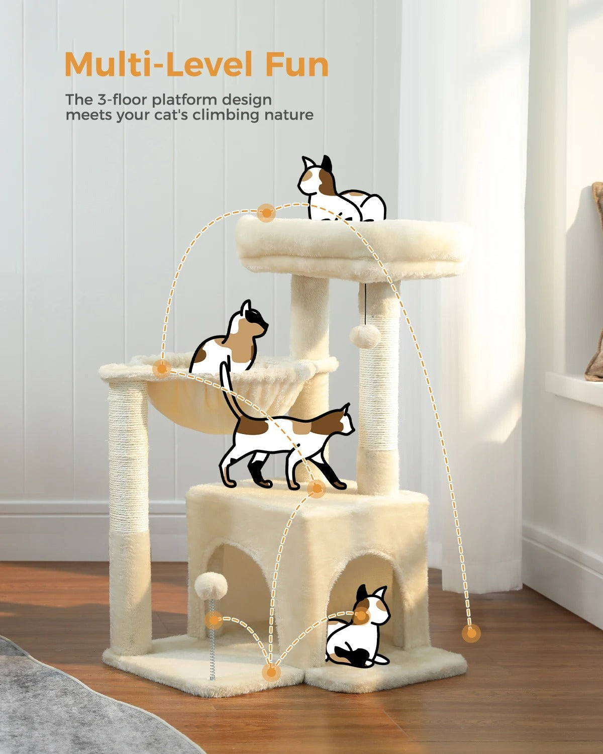 CozyCats 29" Mini Cat Tree Condo
