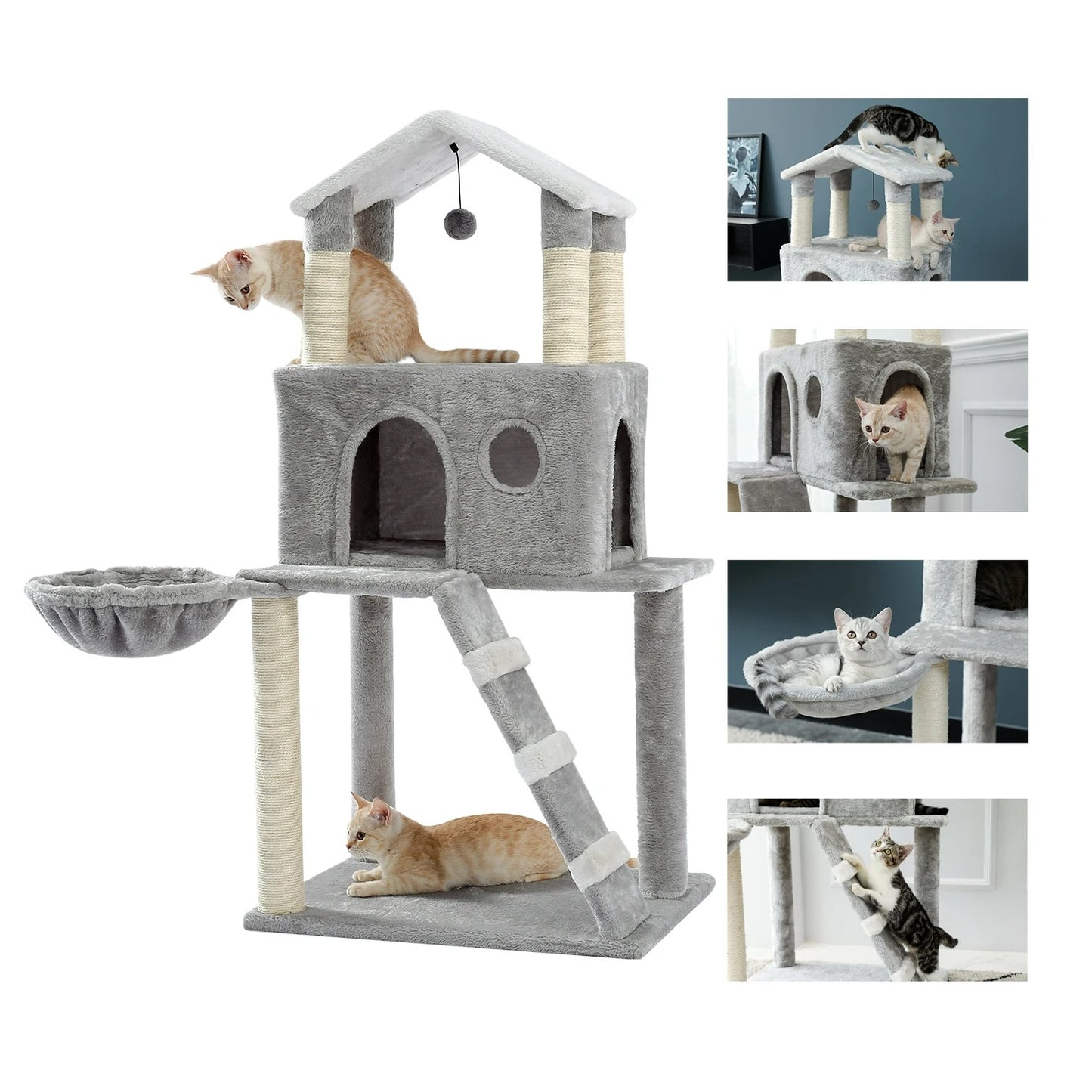 CozyCats 46" Cat Tree Tower