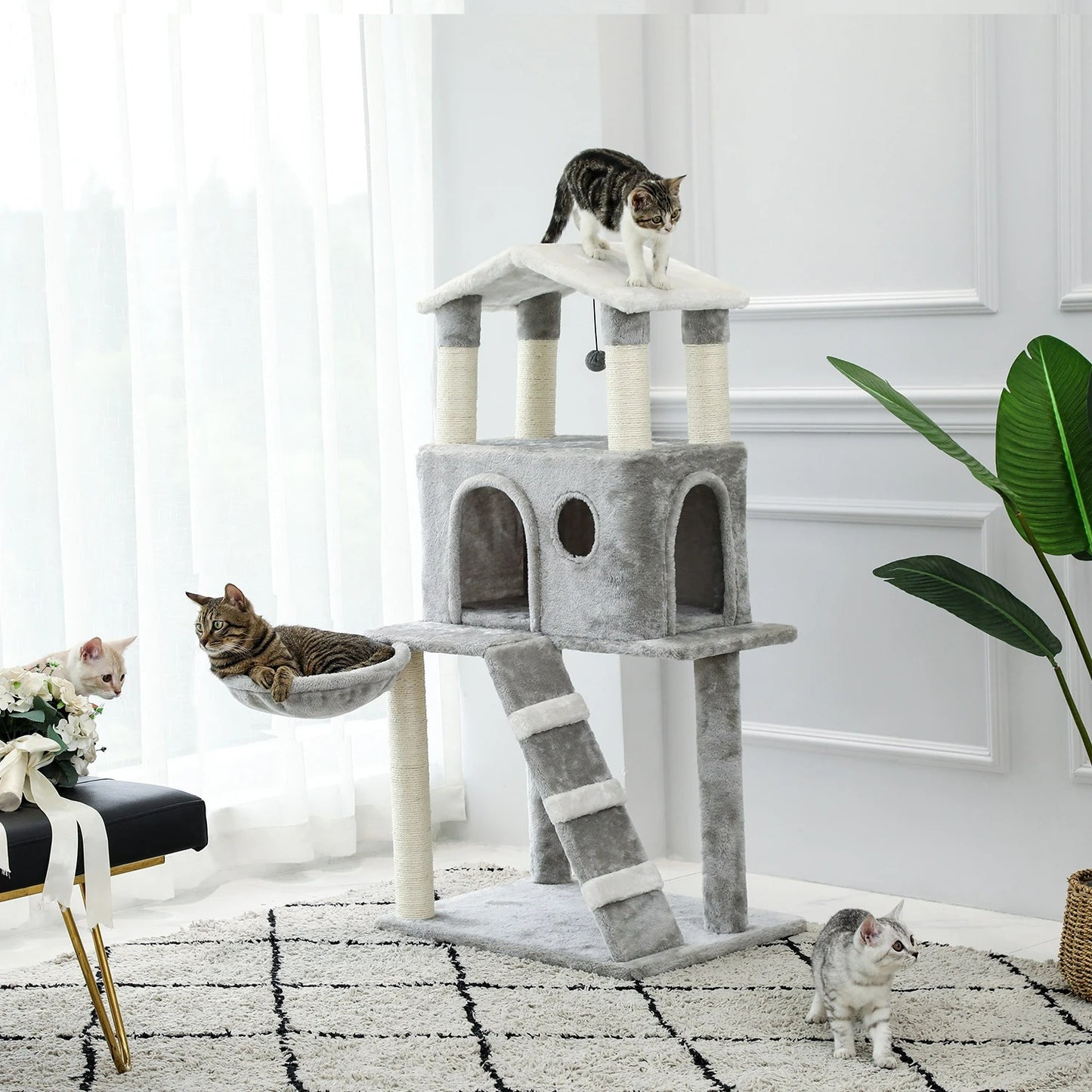 CozyCats 46" Cat Tree Tower