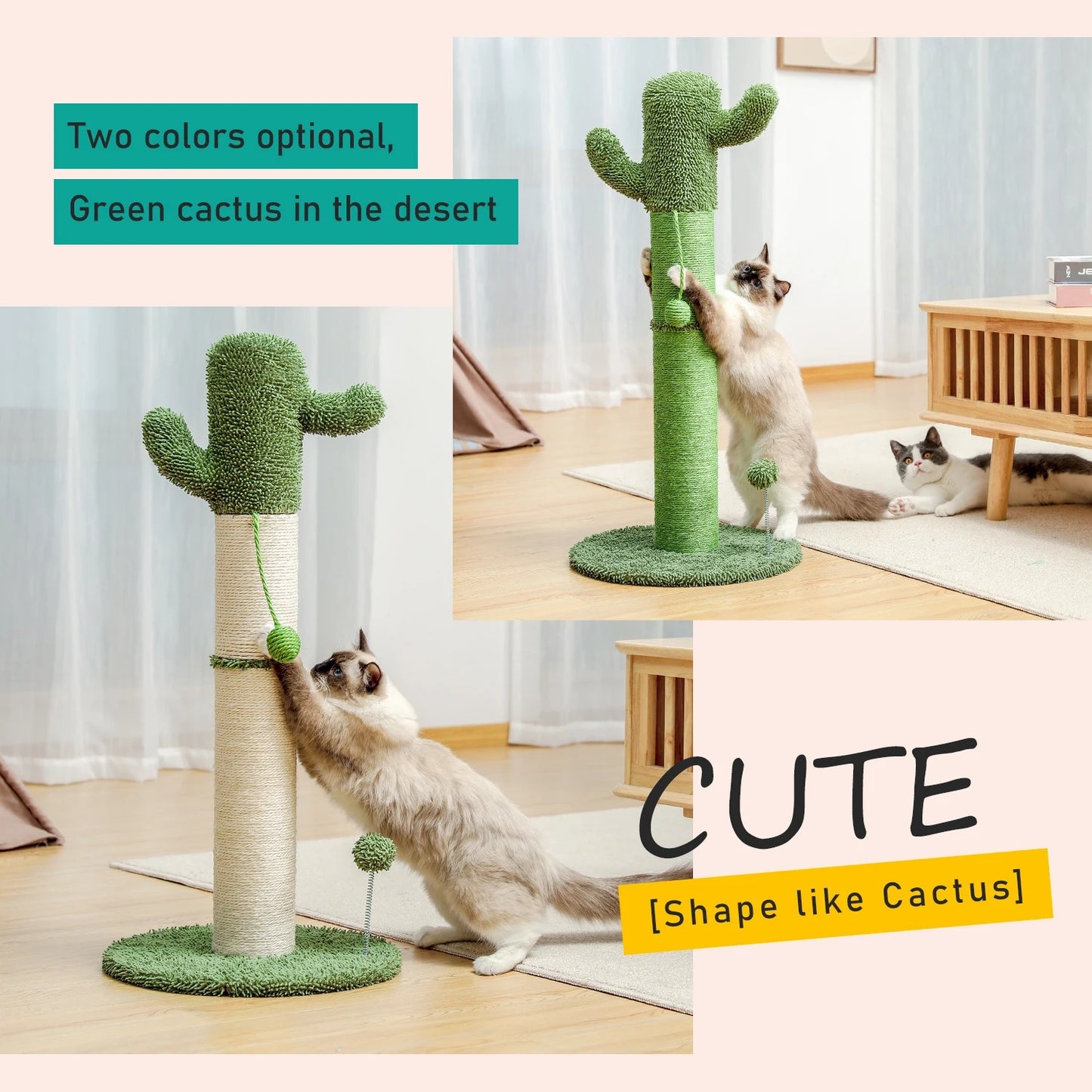 CozyCats 33" Cactus Cat Scratcher