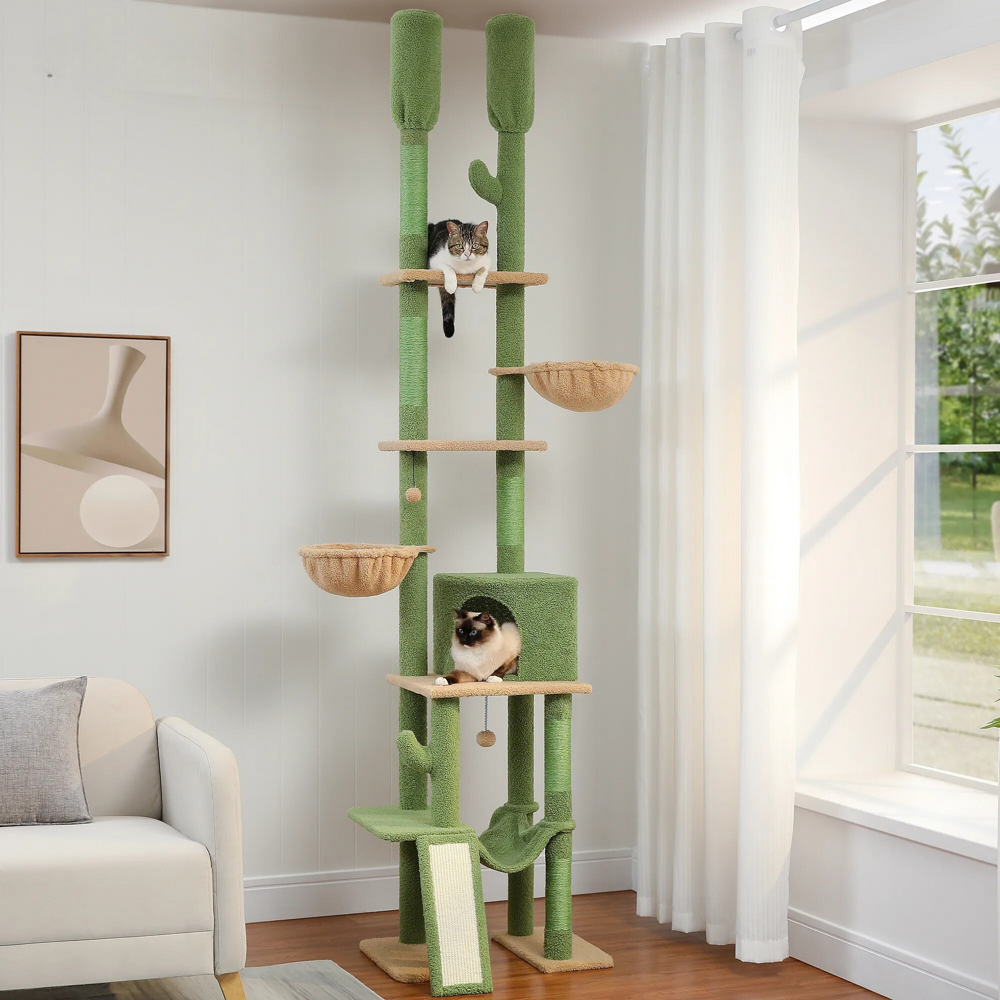 Thin shop cat tree