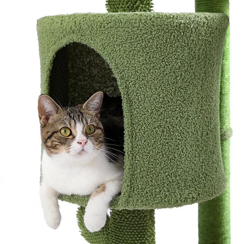 CozyCats 35" Mini Cactus Cat Tree Tower