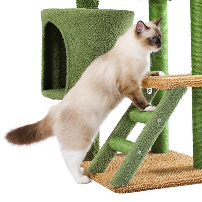 CozyCats 35" Mini Cactus Cat Tree Tower