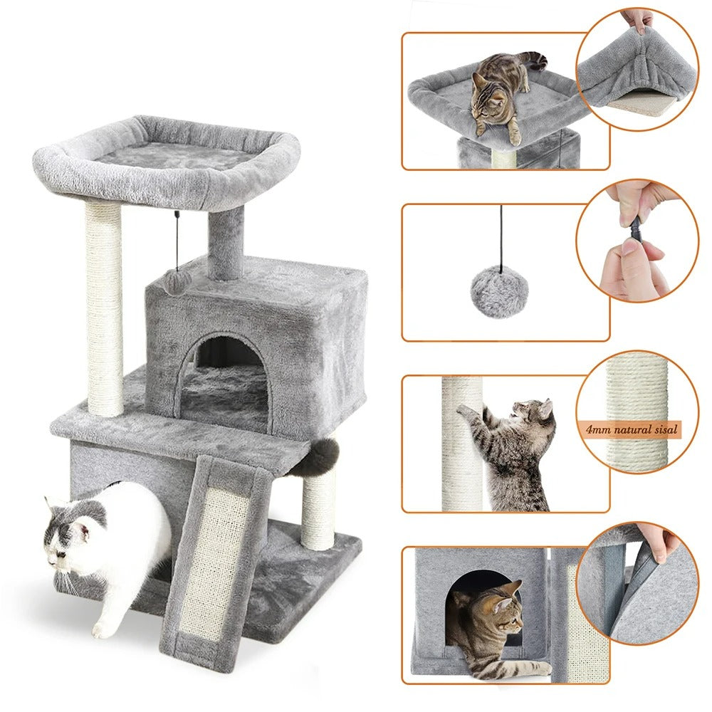 CozyCats 34" Mini Cat Tree Condo