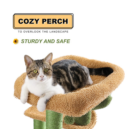 CozyCats 35" Mini Cactus Cat Tree