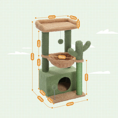 CozyCats Mini 33" Cactus Cat Tree Condo
