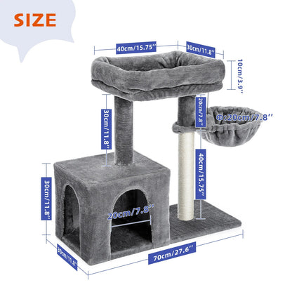 CozyCats 27" Mini Cat Tree Condo