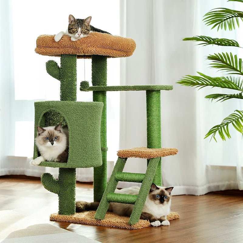 CozyCats 35" Mini Cactus Cat Tree Tower