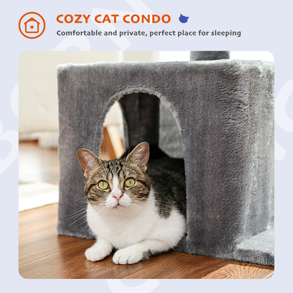 CozyCats 27" Mini Cat Tree Condo