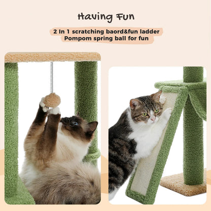 CozyCats 90” to 108” Height Floor to Ceiling Cactus Cat Tree