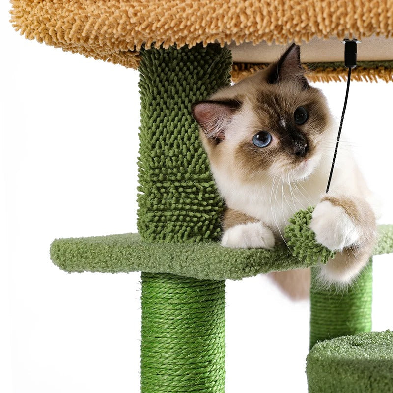 CozyCats 35" Mini Cactus Cat Tree Tower